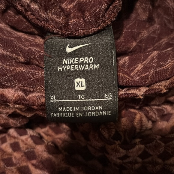 Nike Women's Pro Hyperwarm Training Set Burgundy size XL - Picture 13 of 13